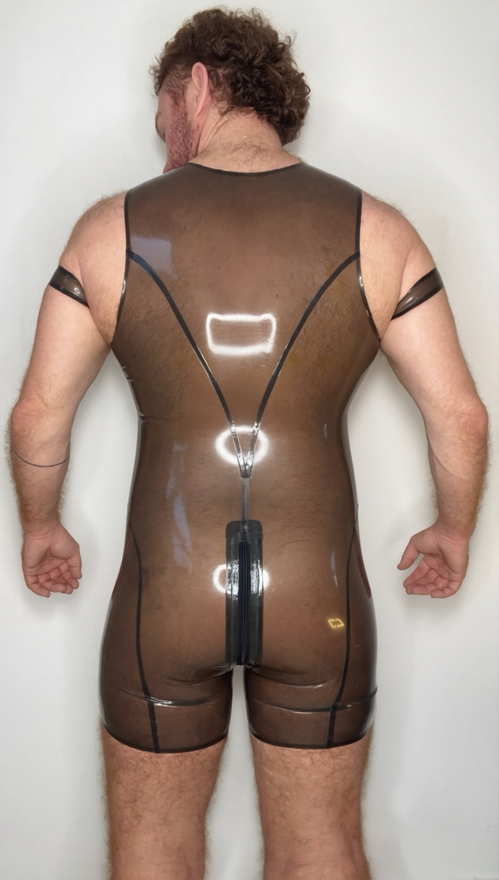 Translucent Latex Surf Suit plus FREE Bicep Bands