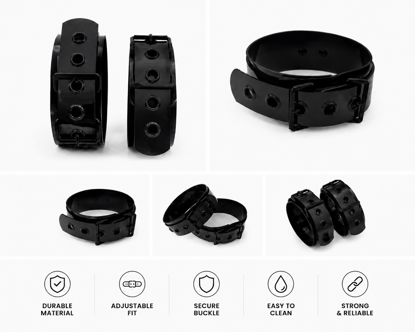 BP-03 / Industrial Black PVC Bicep Band